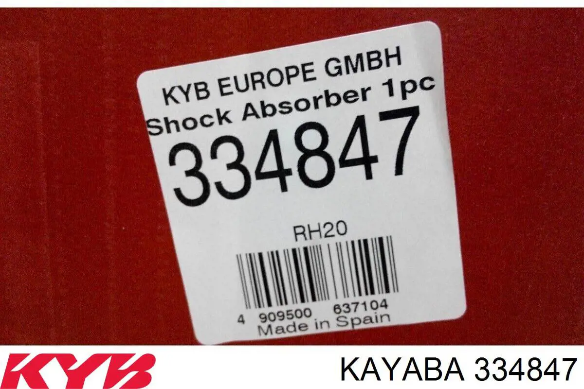 334847 Kayaba amortiguador delantero izquierdo