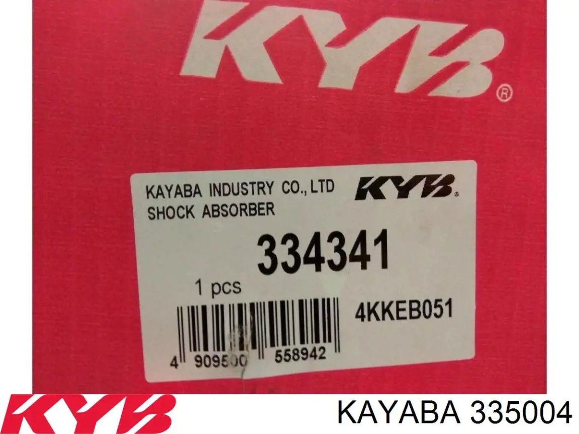 335004 Kayaba amortiguador trasero izquierdo