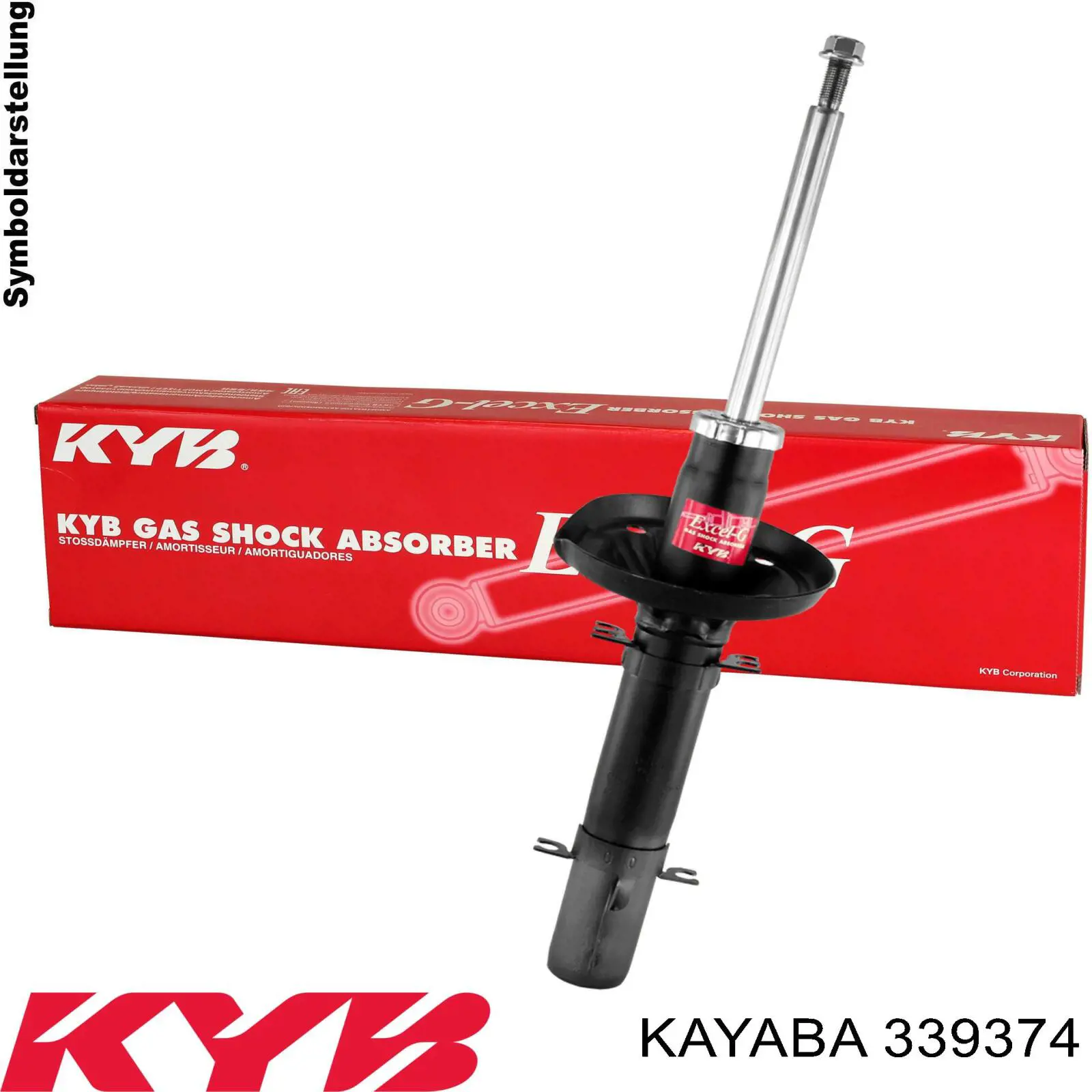 339374 Kayaba amortiguador delantero izquierdo