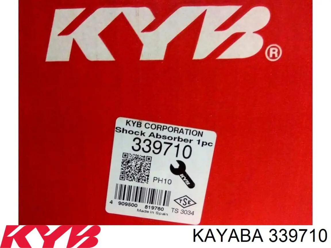 339710 Kayaba amortiguador delantero izquierdo