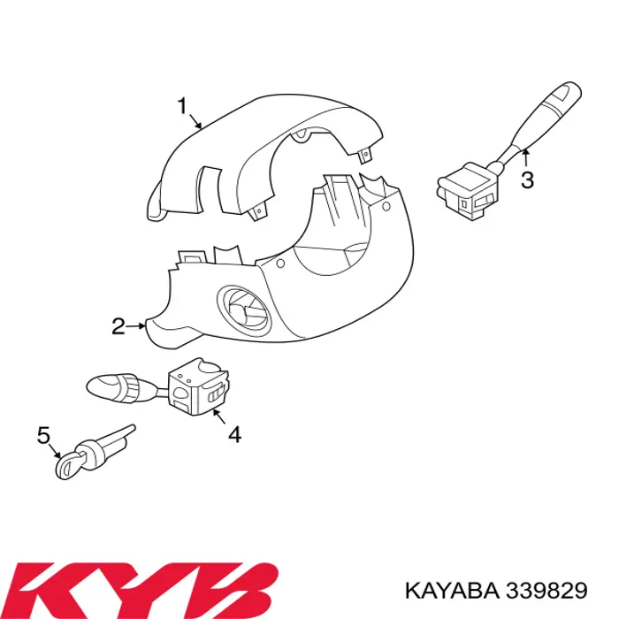 339829 Kayaba amortiguador delantero izquierdo