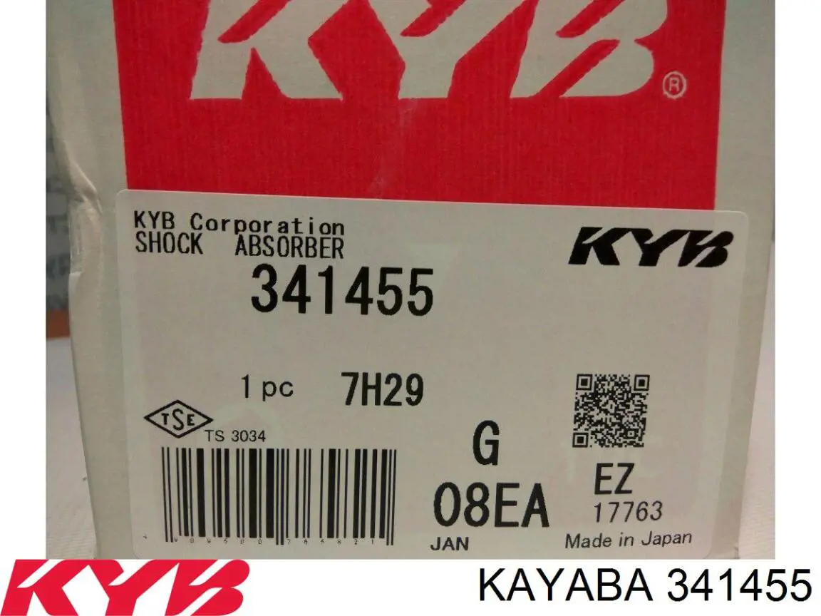 341455 Kayaba amortiguador trasero