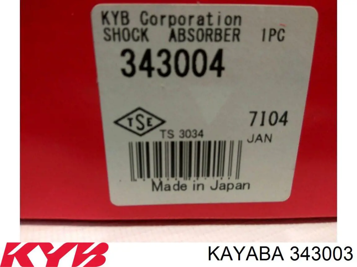 343003 Kayaba amortiguador delantero