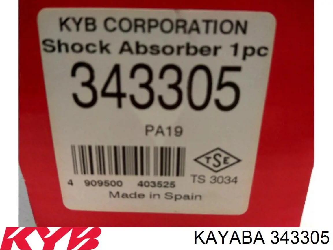 343305 Kayaba amortiguador trasero