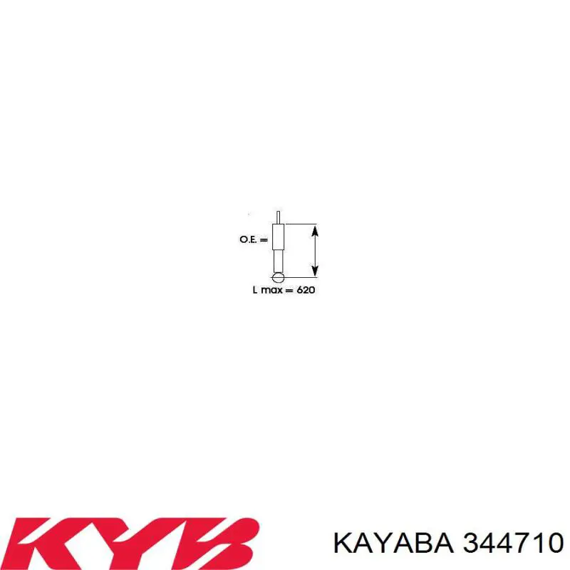 Amortiguador trasero MM00636 Japan Parts