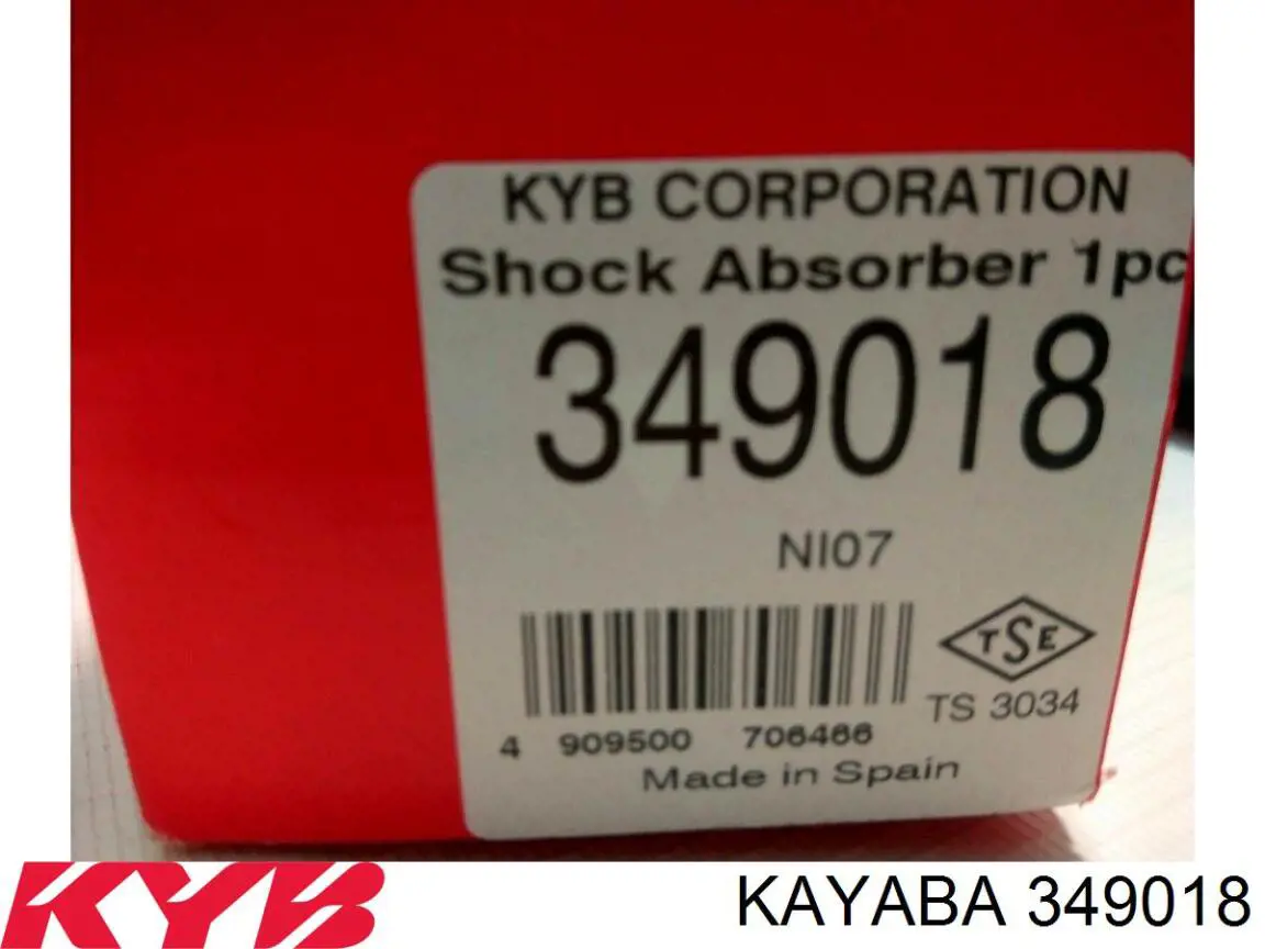 Amortiguadores traseros Kayaba 349018