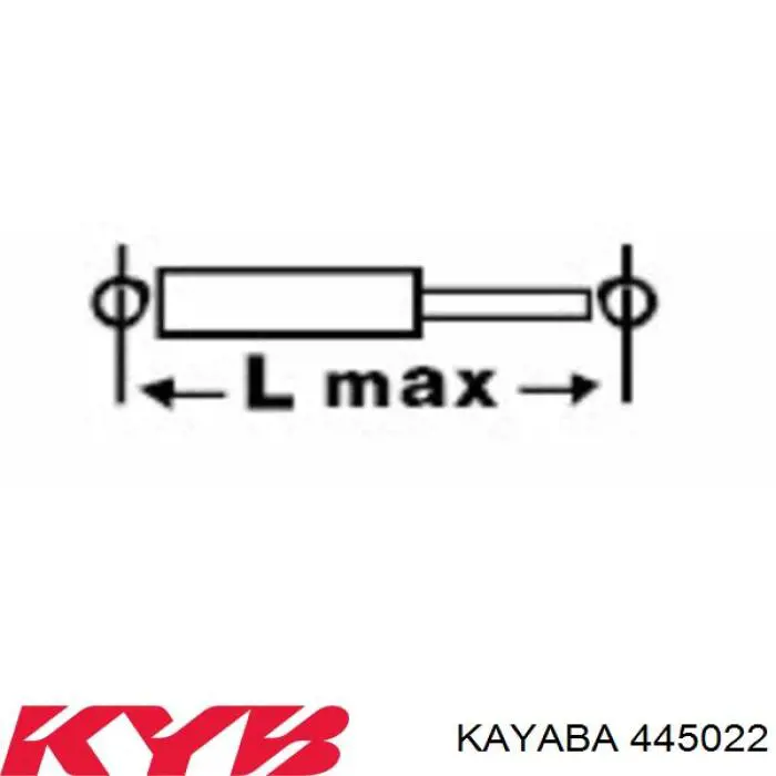 Amortiguador trasero Kayaba 445022 precio, desde 45,45 EUR