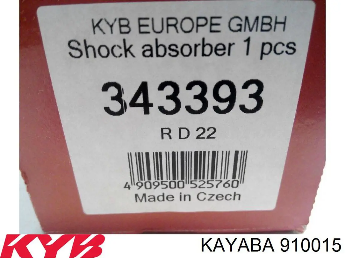 Caperuza protectora/fuelle, amortiguador delantero Kayaba 910015