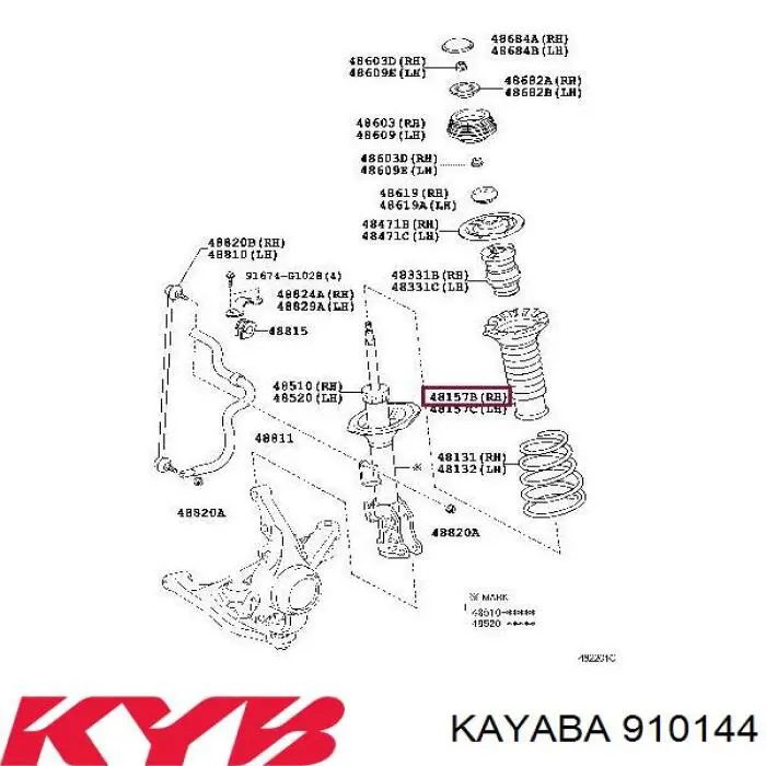 Tope de amortiguador delantero con guardapolvo Kayaba 910144 precio, desde 75,33 EUR