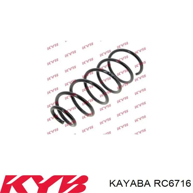 RC6716 Kayaba muelle de suspensión eje trasero