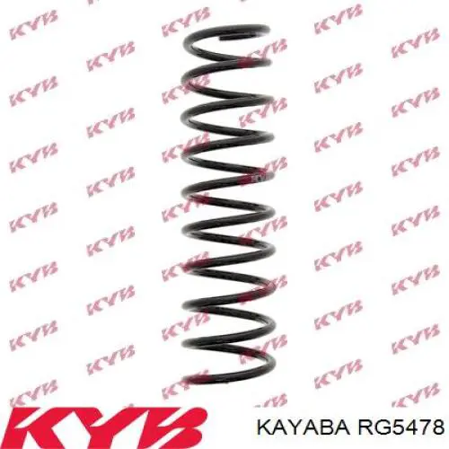 RG5478 Kayaba muelle de suspensión eje trasero