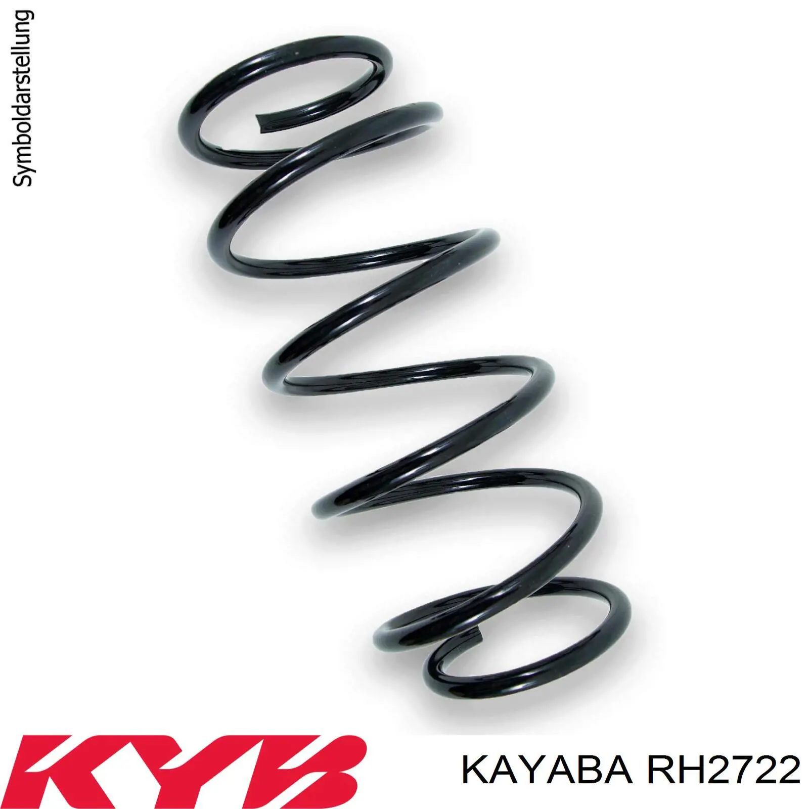 RH2722 Kayaba muelle de suspensión eje delantero