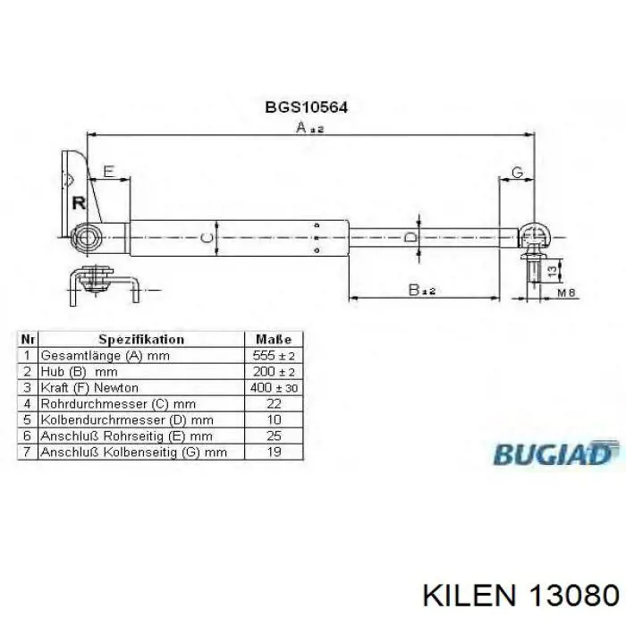 6130198 Ford muelle de suspensión eje delantero