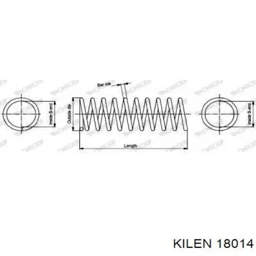 Muelle delantero Kilen 18014 precio, desde 64,33 EUR