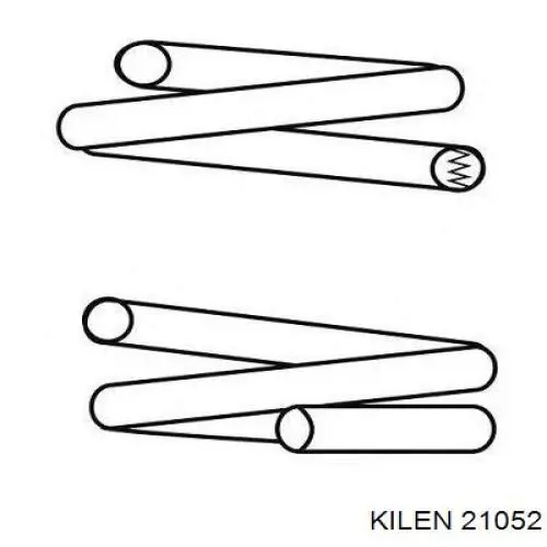 21052 Kilen muelle de suspensión eje delantero