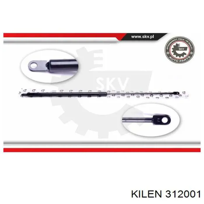 Muelle neumático, tapa delantera Abakus 10100054 precio, desde 12,19 EUR