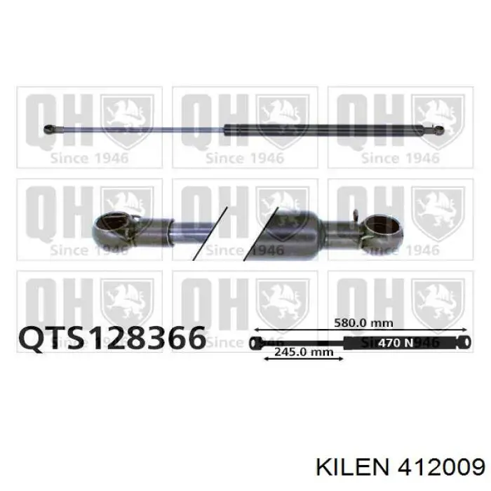 Amortiguador de porton para Audi 100 C3 44, 44Q