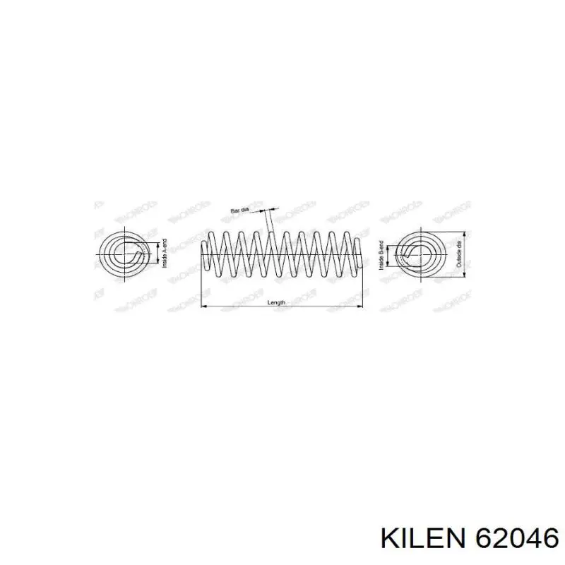 Comprar 62046 Kilen Muelle de eje trasero