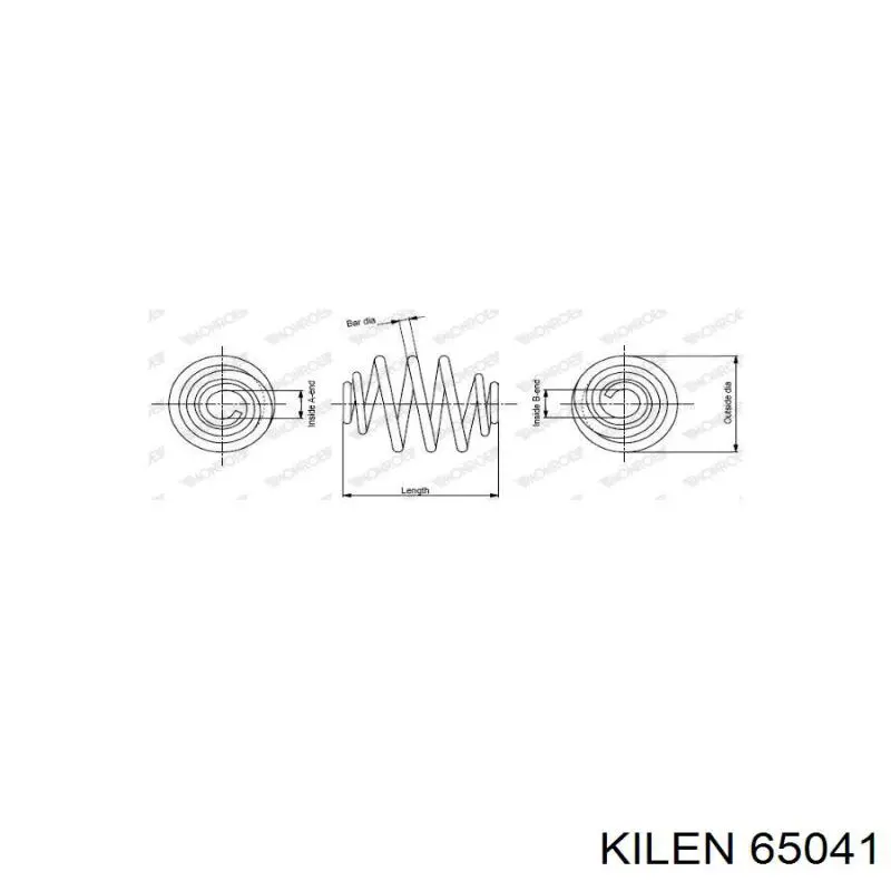 65041 Kilen muelle de suspensión eje trasero