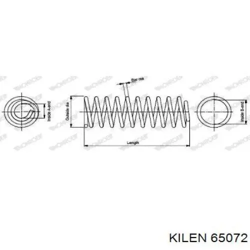 Muelle de suspensión trasero Kilen 65072 precio, desde 46,25 EUR