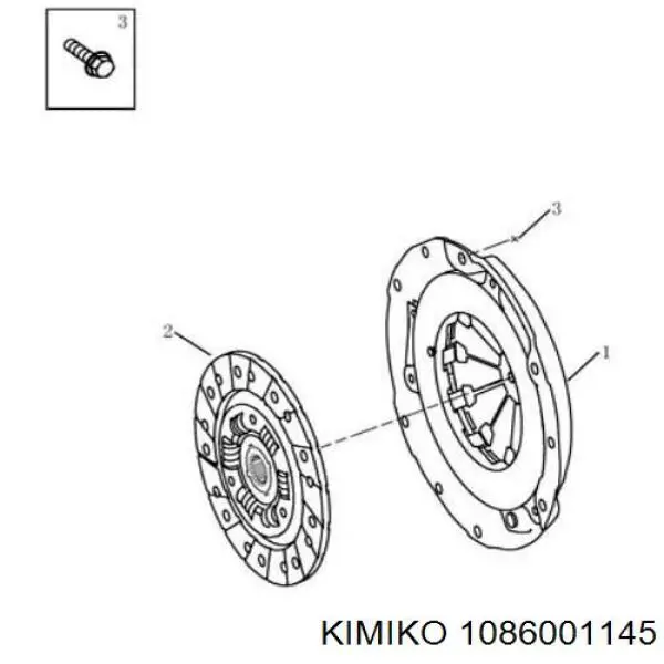 1086001145 Kimiko plato de presión del embrague