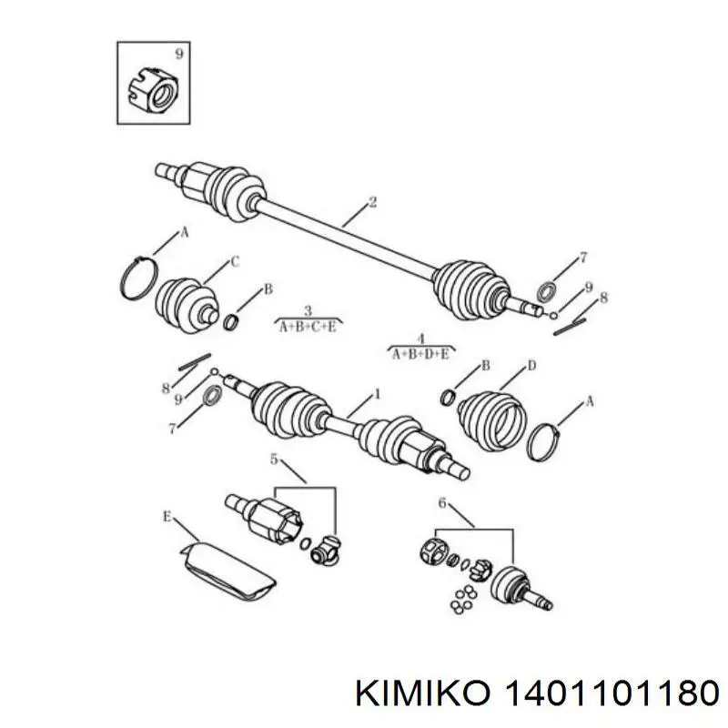 Comprar Junta homocinetica Geely CK I 