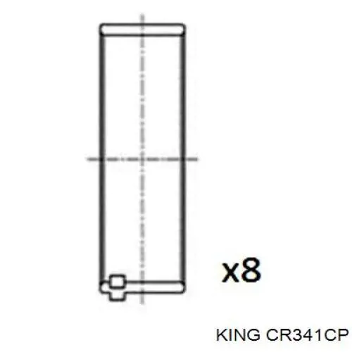 CR341CP King cojinetes de biela