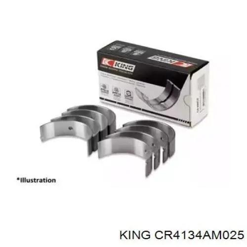 CR4134AM025 King juego de cojinetes de biela, cota de reparación +0,25 mm