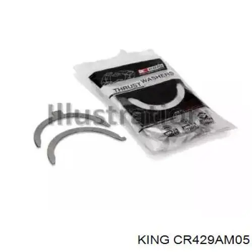 CR429AM05 King juego de cojinetes de biela, cota de reparación +0,50 mm