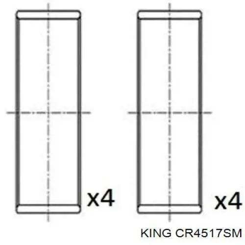 CR4517SM King cojinetes de biela