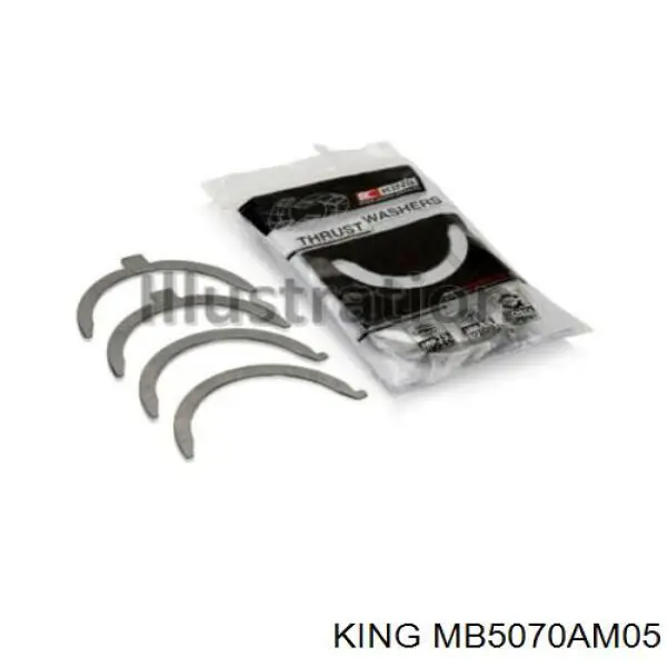 MB5070AM05 King juego de cojinetes de cigüeñal, cota de reparación +0,50 mm