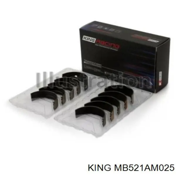MS1169A025 NDC juego de cojinetes de cigüeñal, cota de reparación +0,25 mm
