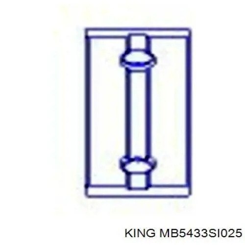 Comprar MB5433SI025 King Juego de cojinetes de cigüeñal, cota de reparación (+0,25 mm)
