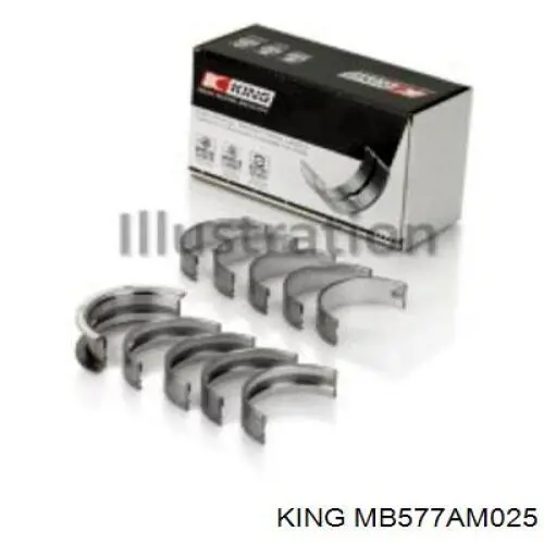 Comprar MD050361 Mitsubishi Juego de cojinetes de cigüeñal, cota de reparación (+0,25 mm)