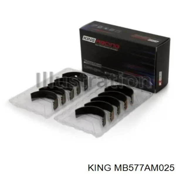 MD050361 Mitsubishi Juego de cojinetes de cigüeñal, cota de reparación (+0,25 mm)