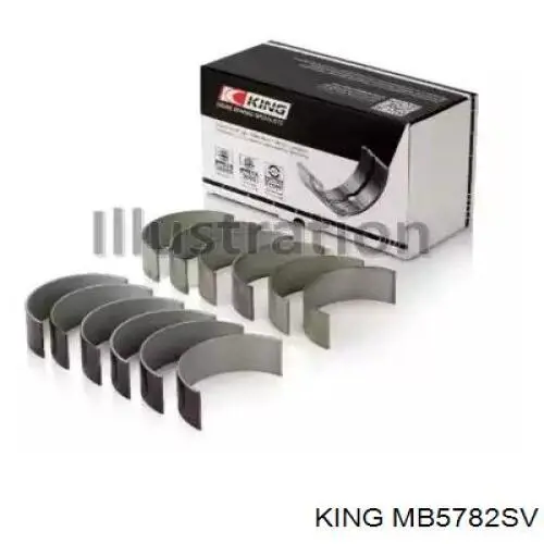 Juego de cojinetes de cigüeñal, estándar, STD King MB5782SV precio, desde 190,44 EUR