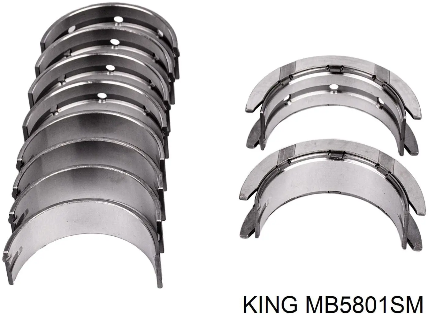 Juego de cojinetes de cigüeñal, cota de reparación (+0,25 mm) King MB5801SM precio, desde 49,90 EUR