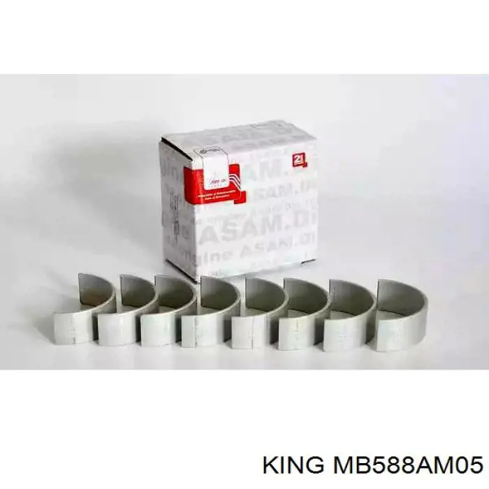 MB588AM 0.50 King juego de cojinetes de cigüeñal, cota de reparación +0,50 mm