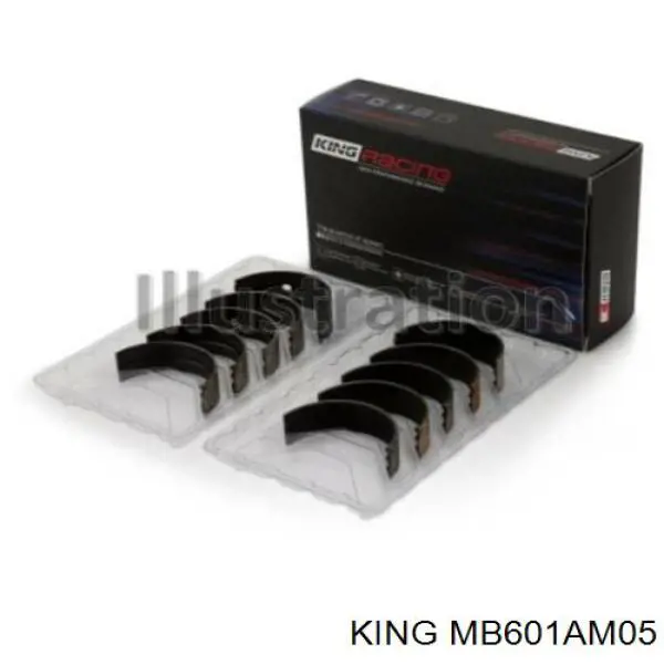 MB601AM05 King juego de cojinetes de cigüeñal, cota de reparación +0,50 mm