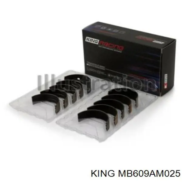 MB609AM025 King juego de cojinetes de cigüeñal, cota de reparación +0,25 mm
