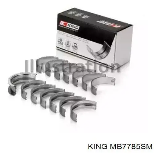 MB7785SM King Juego de cojinetes de cigüeñal, estándar, STD