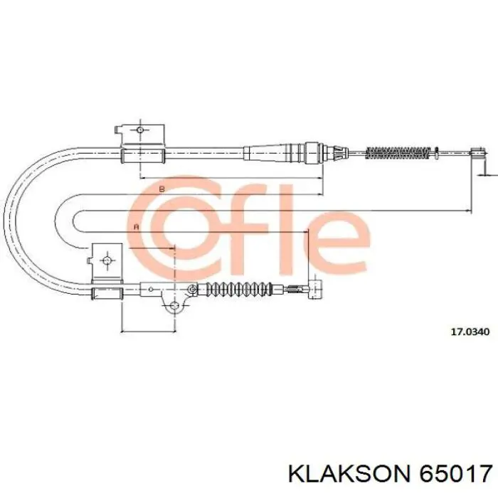 65017 Klakson muelle de suspensión eje trasero