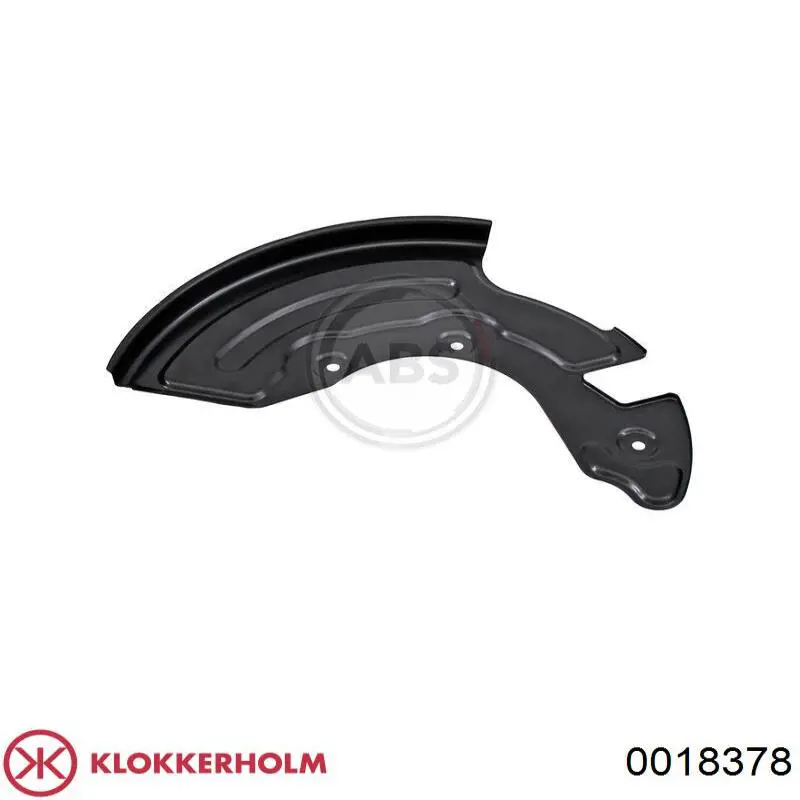 0018378 Klokkerholm chapa protectora contra salpicaduras, disco de freno delantero derecho