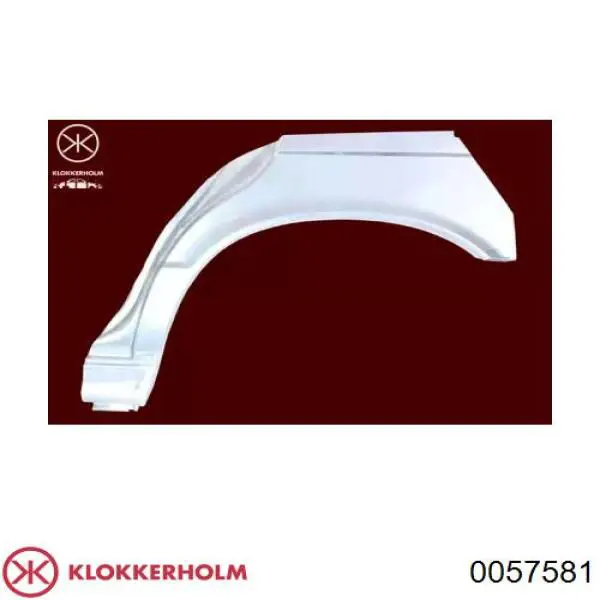 Comprar 0057581 Klokkerholm Parte de reparación del arco de la rueda trasera izquierda