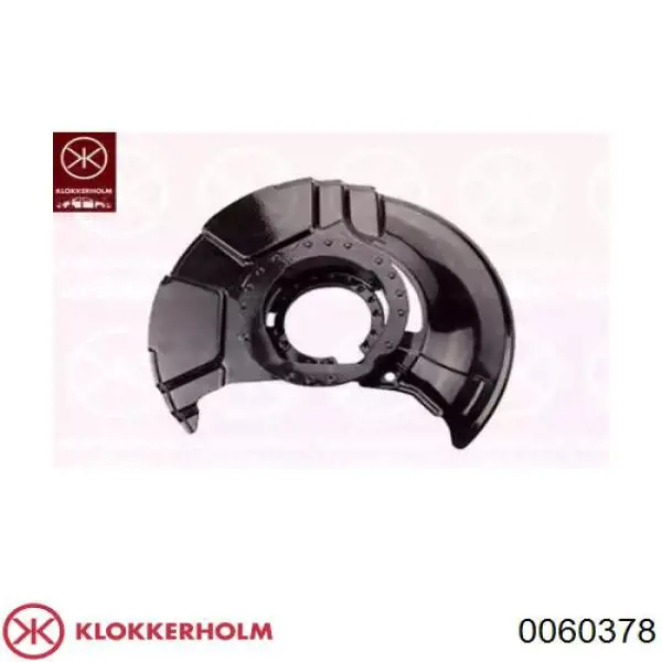 0060378 Klokkerholm chapa protectora contra salpicaduras, disco de freno delantero derecho