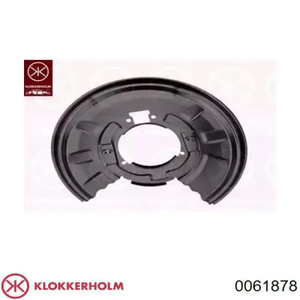 0061878 Klokkerholm chapa protectora contra salpicaduras, disco de freno trasero derecho