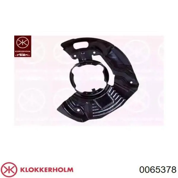 0065378 Klokkerholm chapa protectora contra salpicaduras, disco de freno delantero derecho