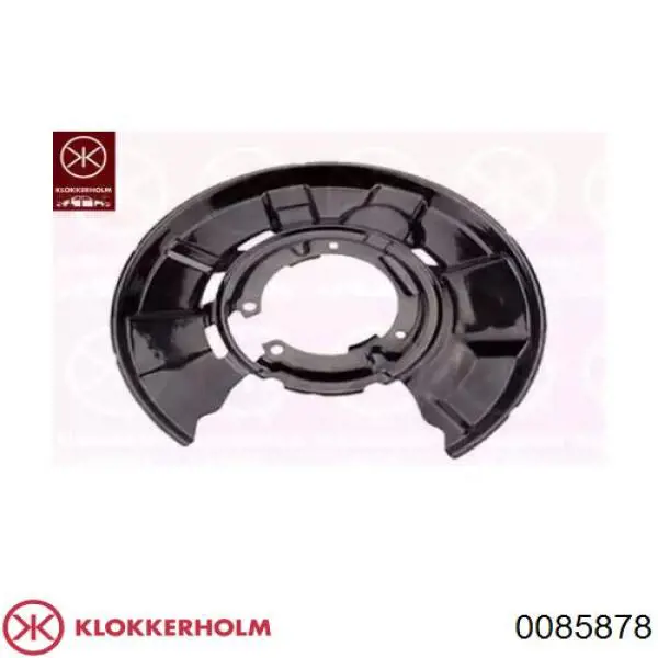 0085878 Klokkerholm chapa protectora contra salpicaduras, disco de freno delantero derecho