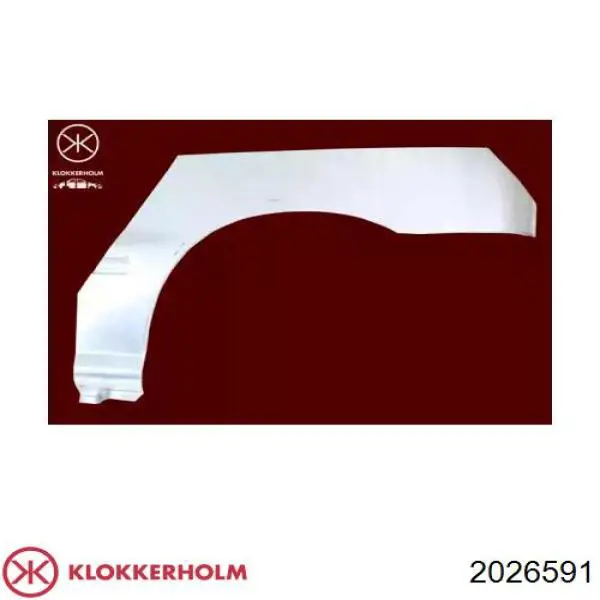 2026591 Klokkerholm arco de rueda, panel lateral, trasero izquierdo