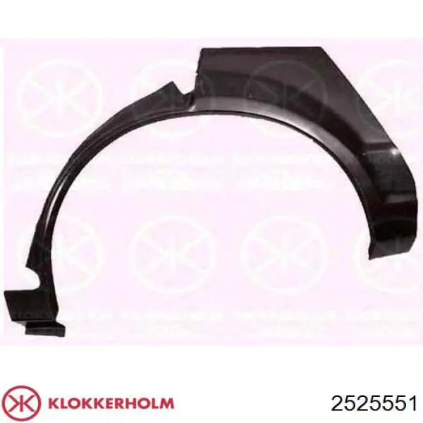 2525551 Klokkerholm arco de rueda, panel lateral, trasero izquierdo